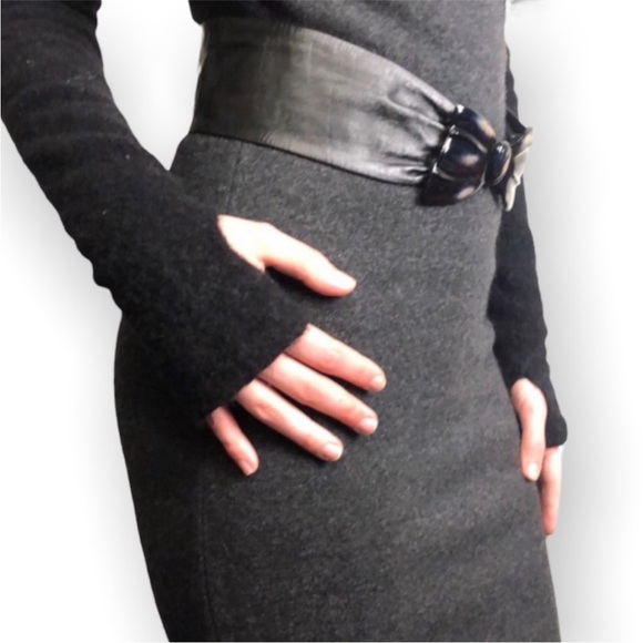 Allude Cashmere Knit Scoop Neck Dress - Picture 6 of 16